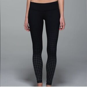 Lululemon wunder under houndstooth ombré leggings
